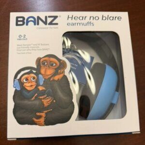 BANZ Hear No Blare Baby Earmuffs | Sky Blue | 0–2 Years | New in Box